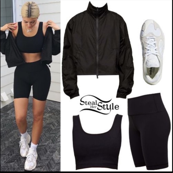 Fashion Nova Pants - 2pc Cropped Tank Top High Waisted Biker Short Set